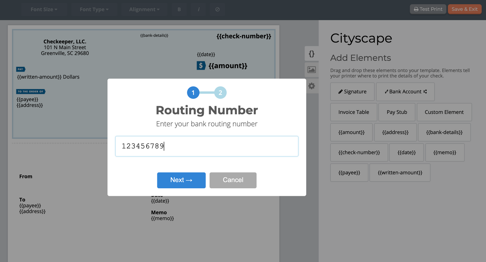 Write Checks Online With Checkeeper
