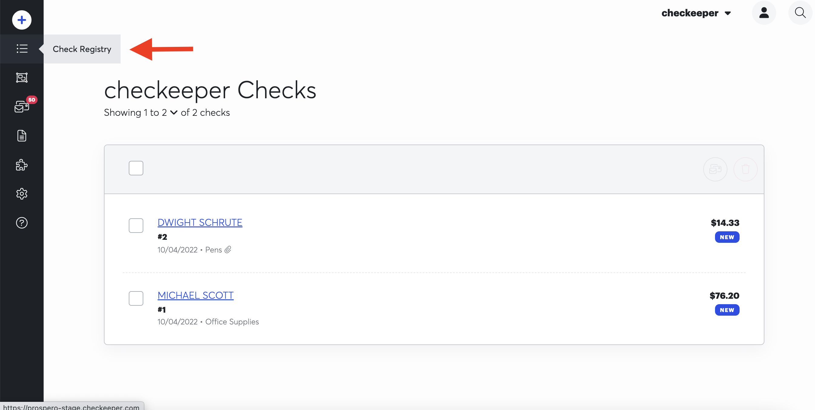 Mail Checks Anywhere with Checkeeper