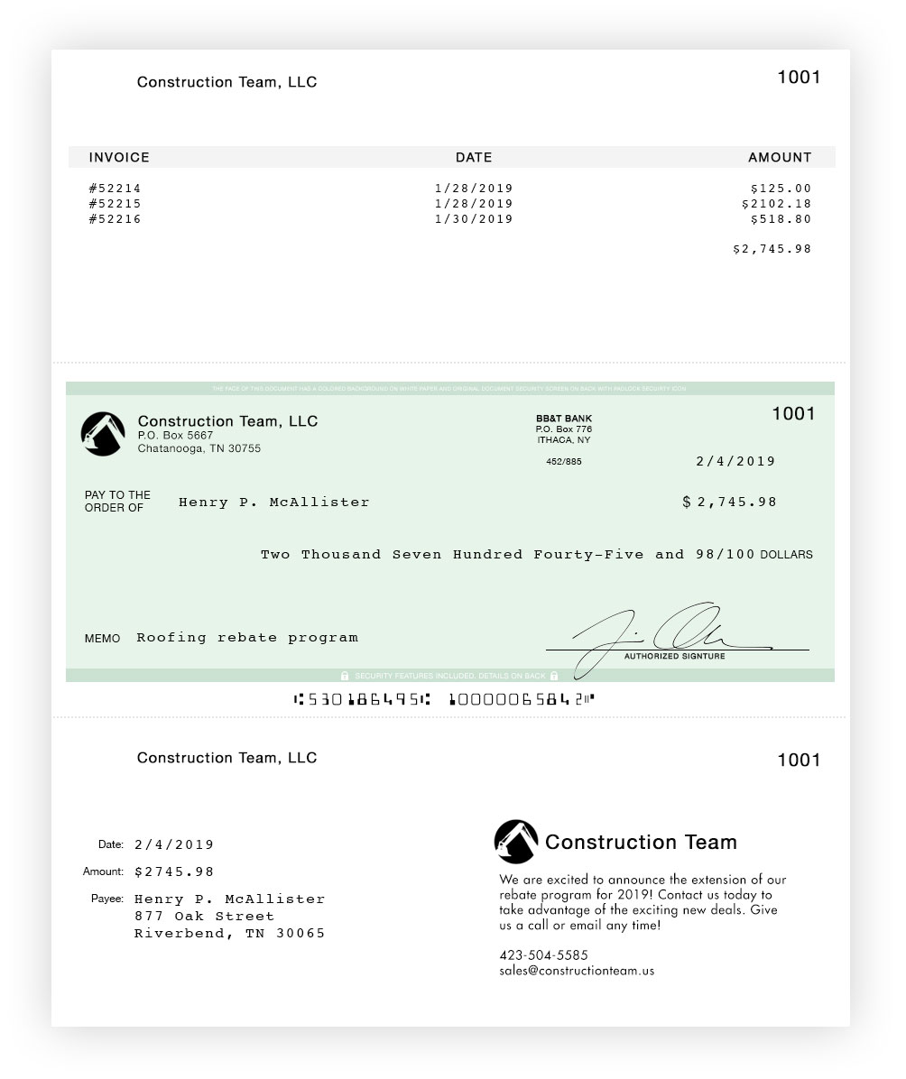 Make Your Own Checks Template from checkeeper.com