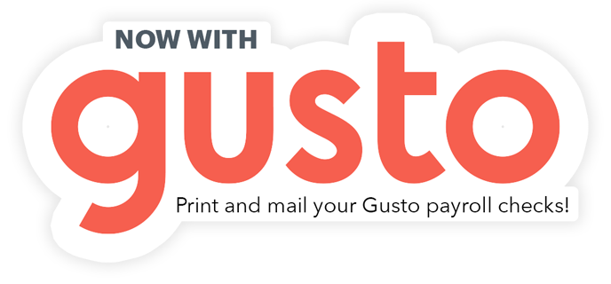 Print Gusto payroll checks